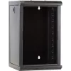 DSIT 9U 10-Zoll Wandmontage-Serverrack mit Glastür, 312x310x486 mm, Schwarz