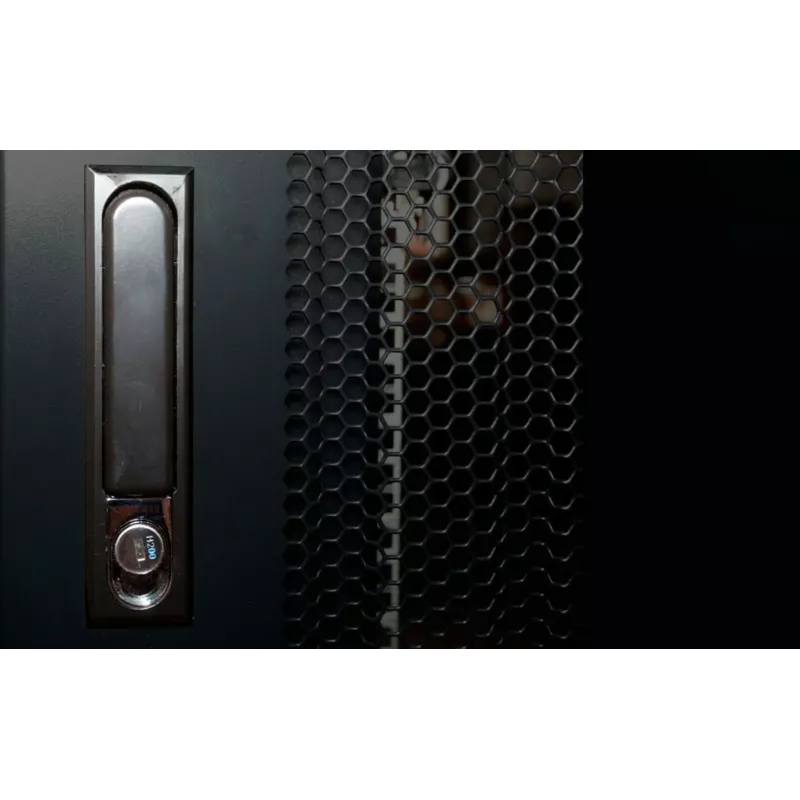 DSIT 19U freistehender Server-Schrank 600x1000x860 mm mit perforierten Türen, schwarz