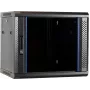 DSIT DS6409 9U Wandmontage-Serverschrank mit Glastür, 600x450x500 mm, Schwarz