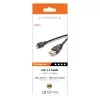 Vivanco VVITUSBAMICB10MK USB 2.0 Typ-A auf Micro-B Kabel, 1 m, Schwarz