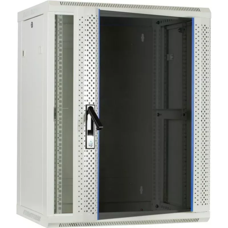 DSIT 15U Wandmontage-Serverschrank mit Glastür, Weiß, 600x450x770 mm (DS6415W)