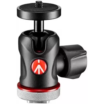 Manfrotto MH492LCD-BH Kugelkopf für Kamera-Blitzschuh, Schwarz
