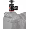 Manfrotto MH492LCD-BH Kugelkopf für Kamera-Blitzschuh, Schwarz