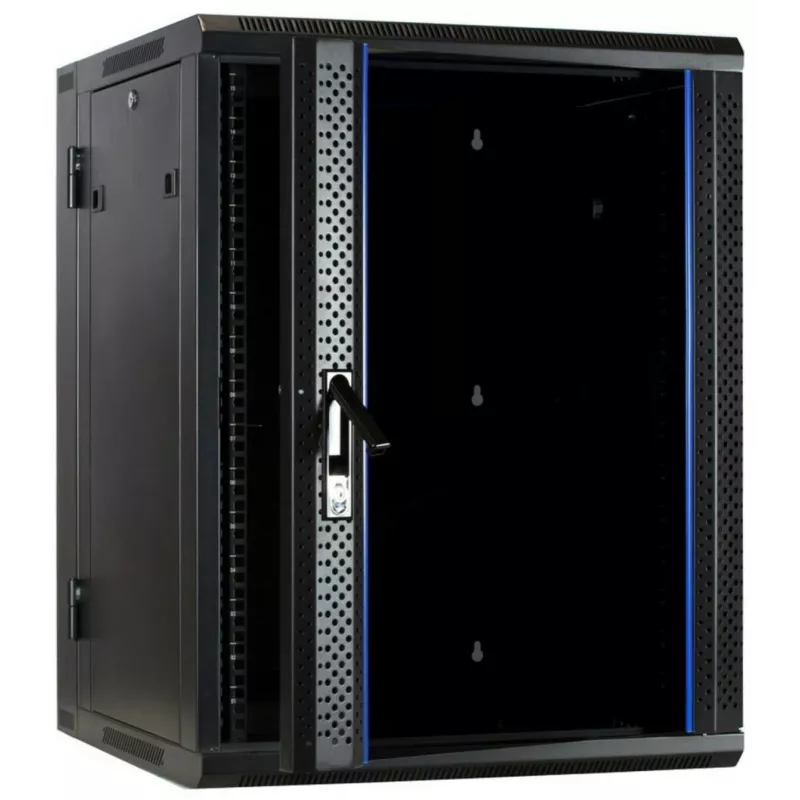 DSIT DS6615-DOUBLE Reversibler Wandmontage-Serverschrank mit Glastür, 600 mm breit