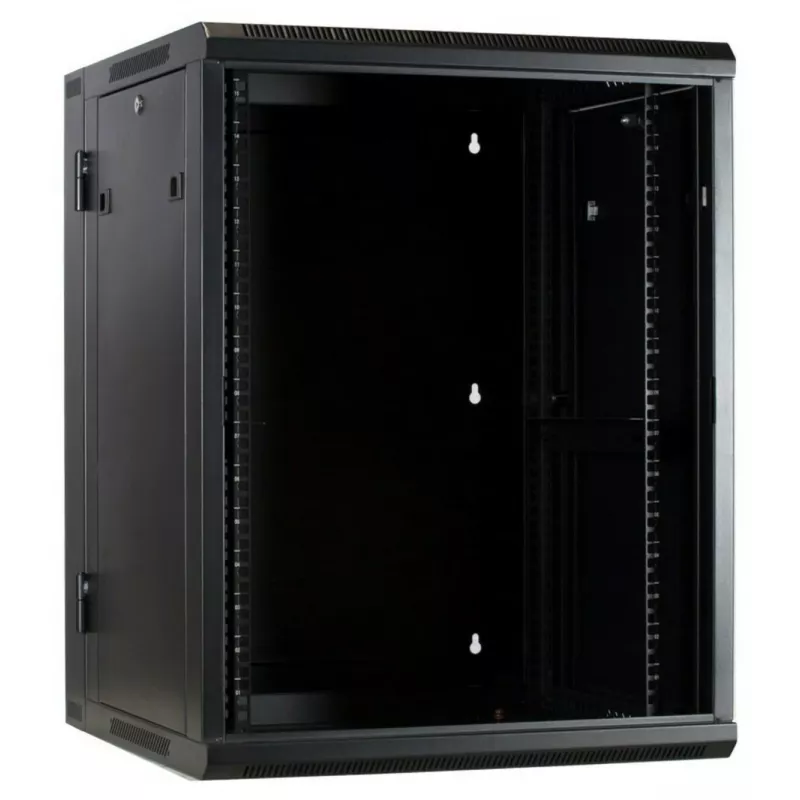 DSIT DS6615-DOUBLE Reversibler Wandmontage-Serverschrank mit Glastür, 600 mm breit