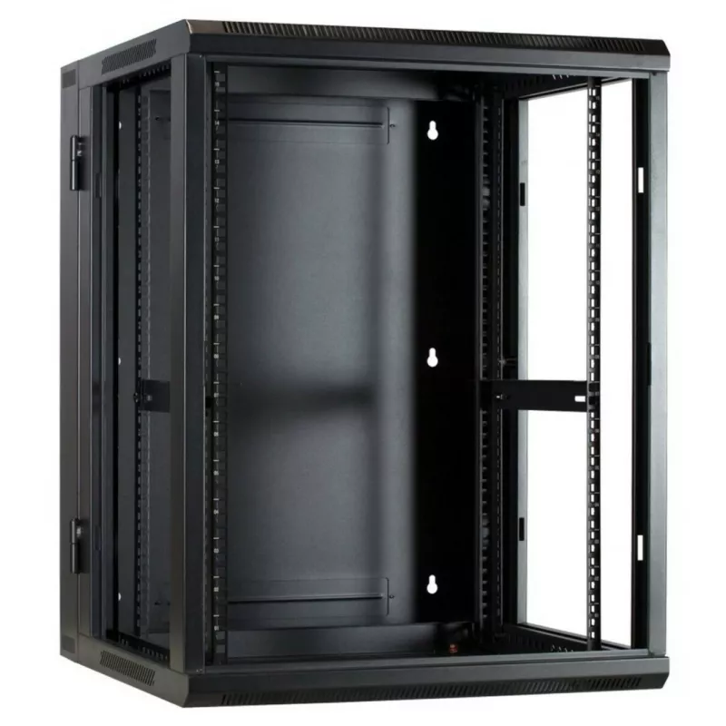 DSIT DS6615-DOUBLE Reversibler Wandmontage-Serverschrank mit Glastür, 600 mm breit