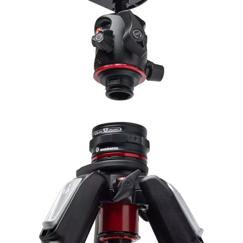 Manfrotto MK055CXPRO4BHQR Carbon-Stativ mit Kugelkopf