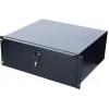 DS-IT abschließbare Dokumentenschublade 4U Rack-Montage Stahl Schwarz (DS-DR04)