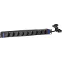 DSIT DS-9PDU 19 inch Rackmount-Stromverteilungseinheit - 9 Schuko-Steckdosen, 16A, 1U, Schwarz
