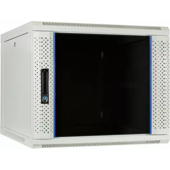 DSIT DS6609W 9U Wandmontage-Serverschrank mit Glastür, 600x600x500 mm, Schwarz