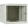DSIT DS6609W 9U Wandmontage-Serverschrank mit Glastür, 600x600x500 mm, Schwarz
