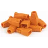 DSIT Danicom RJ45 Boot Orange, 10er-Pack – Zugentlastung ohne Haken für Ethernet-Kabel