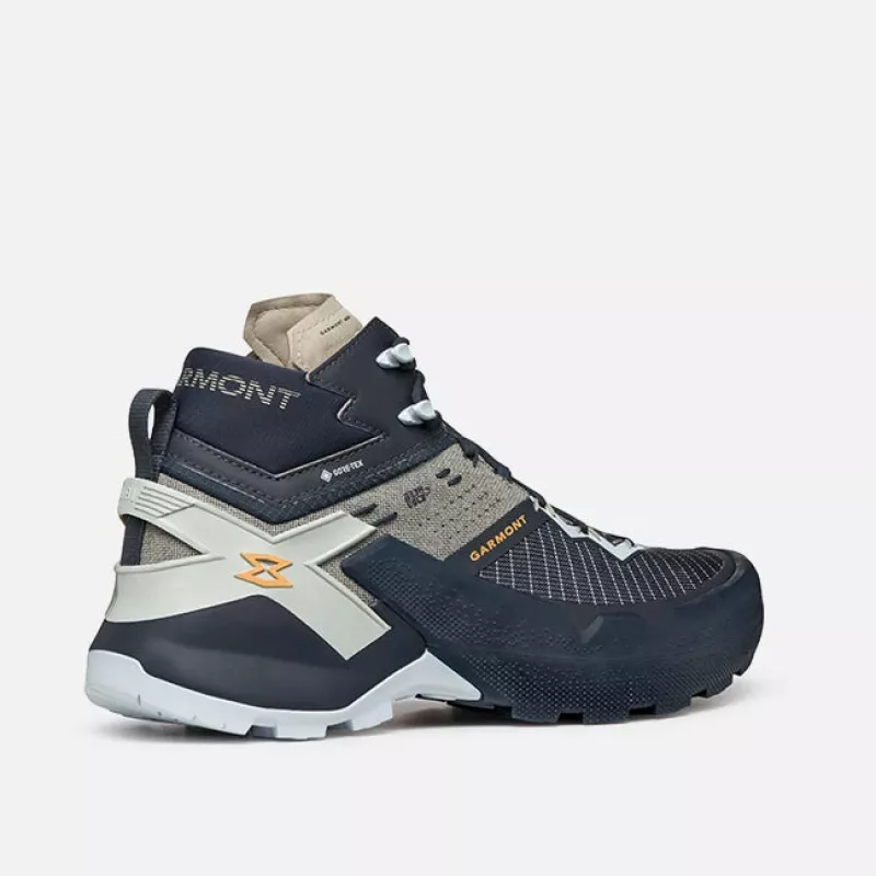 Garmont 9.81 Onyx Mid GTX Herren-Wasserdichte Wanderschuhe - Nights Blue/Plein Blue, Größe 42.5