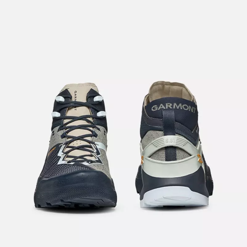 Garmont 9.81 Onyx Mid GTX Herren-Wasserdichte Wanderschuhe - Nights Blue/Plein Blue, Größe 42.5