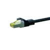 DSIT RJ45 Netzwerkkabel S/FTP (PiMF) mit Cat.7 Rohkabel, Schwarz, 15m (DC-70-150)