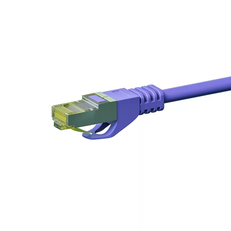 DSIT Cat.7 S/FTP PiMF RJ45 Netzwerkkabel, Violett, 30 m