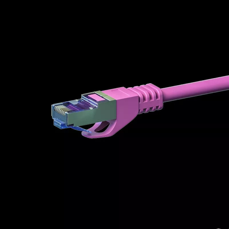 DSIT CAT 6a LSOH S/FTP Netzwerk-Patchkabel, 3m, Pink (DC-6A9-030)