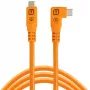 Tether Tools TetherPro Optima 10G USB-C-auf-USB-C-Winkelkabel, 1.8 m, Orange (CUC06RTG2-ORG)
