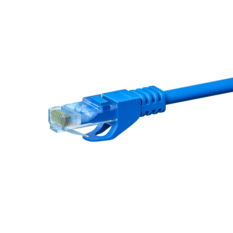 DSIT CAT5e U/UTP Netzwerkkabel, 2m, Blau, 100% Kupfer (DC-54-020)