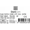 DSIT CAT 5e U/UTP Netzwerk-Patchkabel, RJ45 Stecker auf Stecker, 2m, Gelb, CCA, 100 MHz
