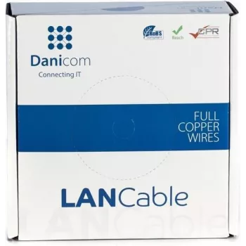 DSIT DANICOM CAT5E UTP 50m PVC Fca Netzwerkkabel DC-UTP5E-50-FCA