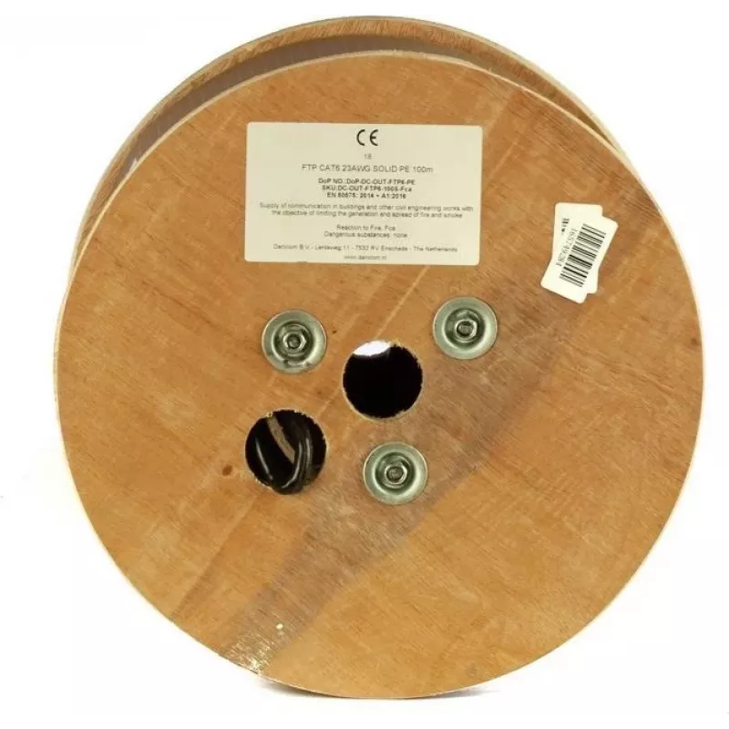 DSIT DANICOM CAT6 FTP 50m Outdoor Solid Core PE Kabel (Fca) - DC-OUT-FTP6-50S-FCA