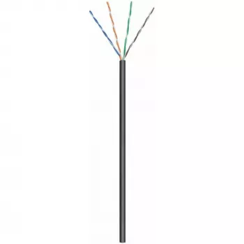 DSIT CAT6 Außenkabel Netzwerkkabel U/UTP AWG 23/1 Massivleiter 100 Meter Schwarz