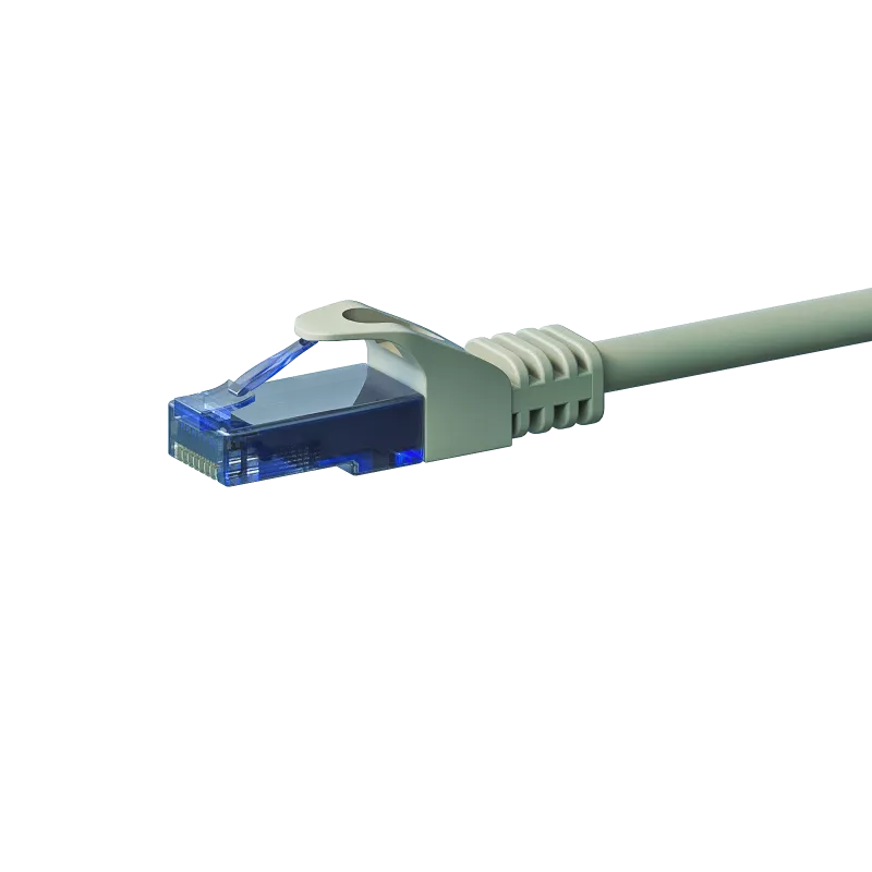 DSIT CAT6a Netzwerkkabel 100% Kupfer U/UTP 0,15 m Grau