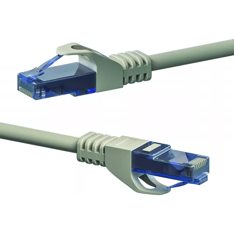 DSIT CAT6a U/UTP 100% Kupfer Ethernet-Patchkabel, 1,5 m, Grau