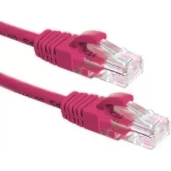 DSIT CAT6a U/UTP 100% Kupfer Netzwerk-Patchkabel, 2 m, Pink