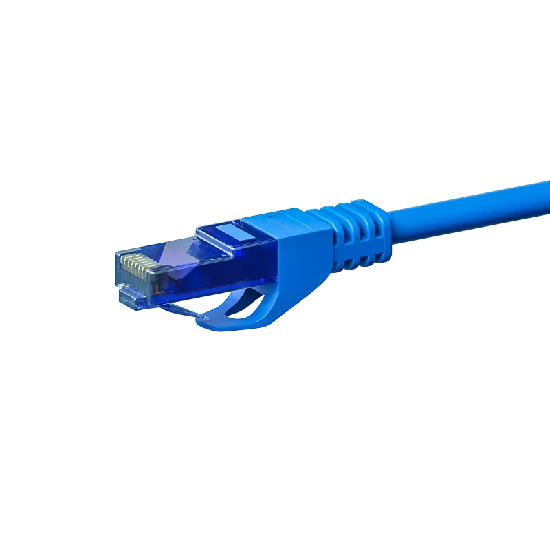 DSIT CAT6a U/UTP 100% Kupfer Ethernet-Patchkabel, 3m, Blau, RJ45, 10 Gbps, 500 MHz