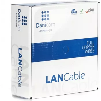 DSIT DANICOM CAT6A U/UTP 50m Solid-Kern-Kabel - LSZH (Dca) - 10GBase-T, 500MHz