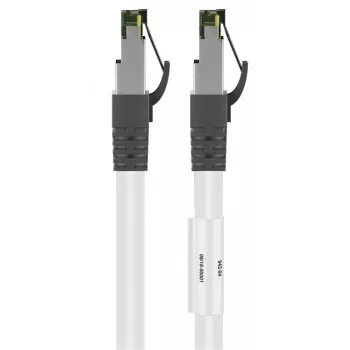 DSIT RJ45 Netzwerkkabel S/FTP PiMF CAT 8 Weiß 0,25m
