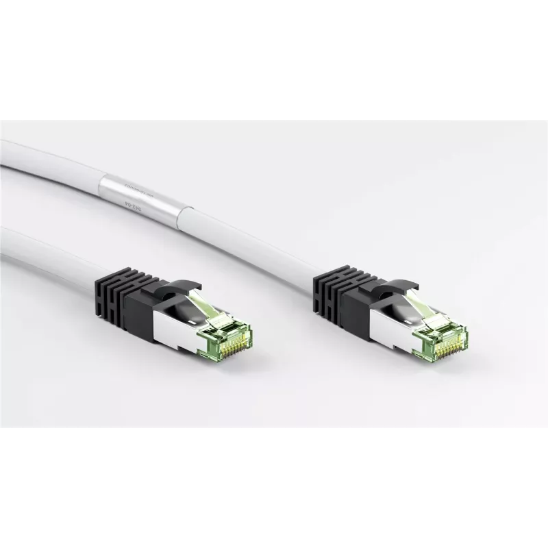 DSIT RJ45 Netzwerkkabel S/FTP PiMF CAT 8 Weiß 0,25m