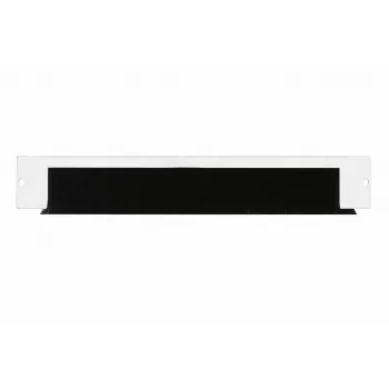 DSIT 19 inch 1U Kabeldurchführungs-Bürstenpanel mit Nylon-Bürstenleiste für Wandschränke - Weiß