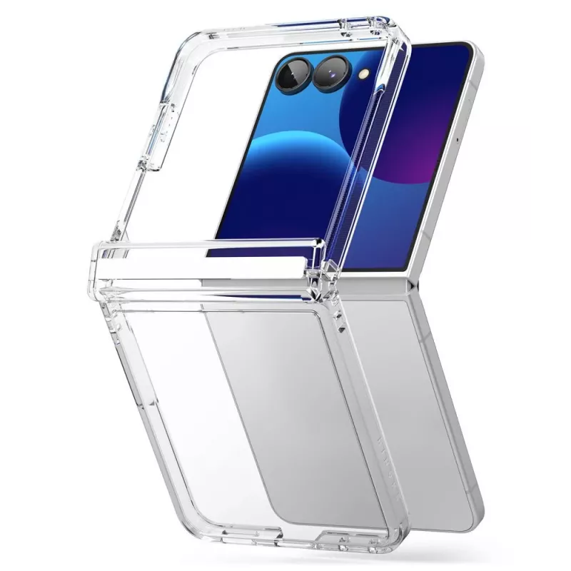Ringke Fusion Flap Galaxy Z Flip 8 Klarsicht-Hülle mit Scharnierschutz