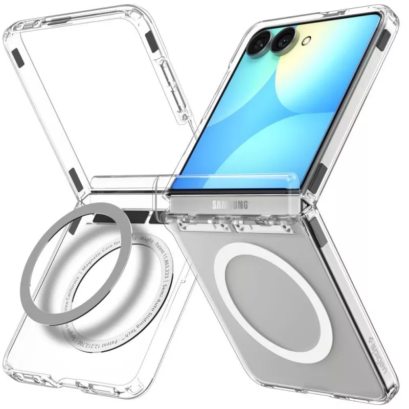 SPIGEN Ultra Hybrid Pro MagSafe Galaxy Z Flip8 Klar/Weiß