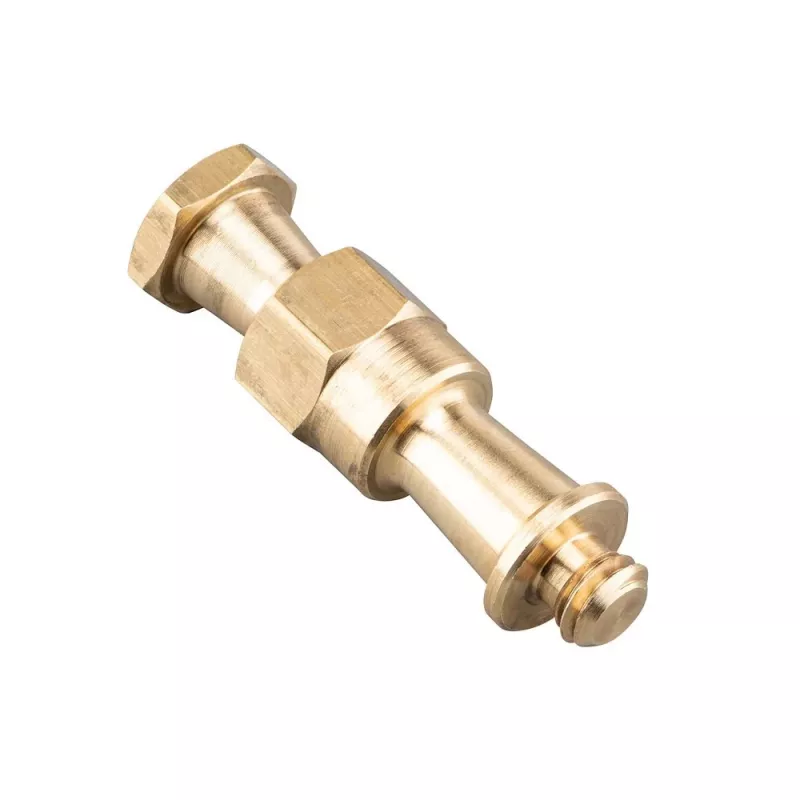 Manfrotto Doppel-Gewindeadapter für Super Clamp 035 Serie, 3/8 inch-16 Gewinde, Messing, 60 mm