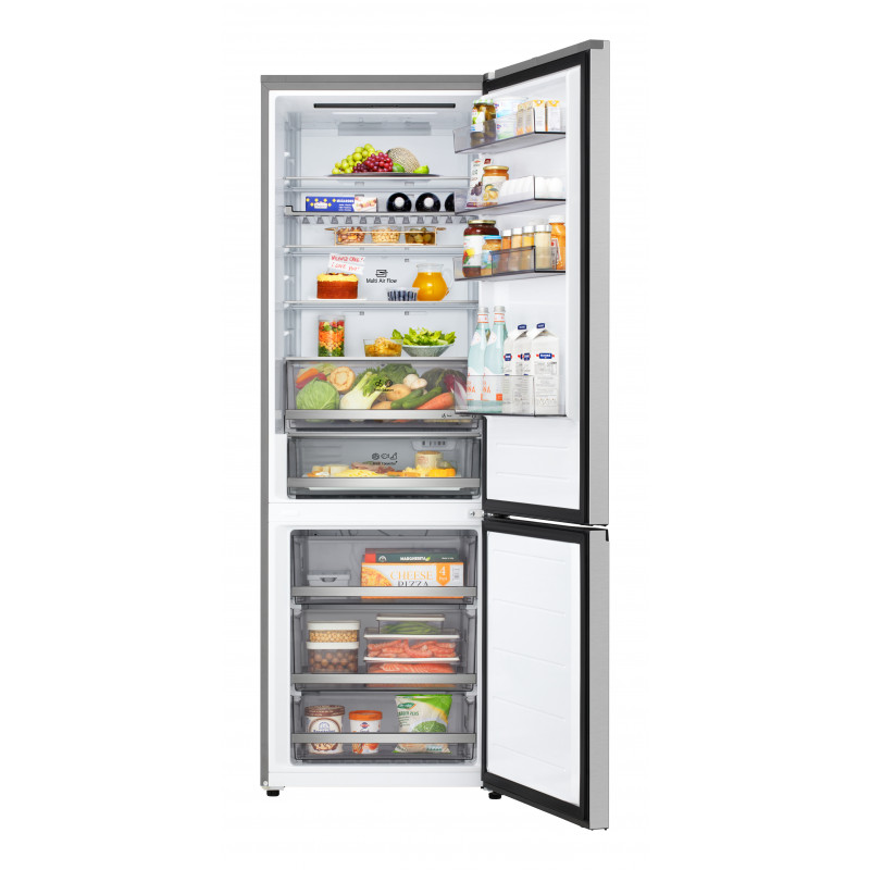 LG GBBW322CPY Kühlschrank mit Gefrierfach unten, 341 L, LINEARCooling™, DoorCooling+™, LG ThinQ, Total No Frost, Dark Graphite Silver
