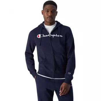 Champion Herren Kapuzenjacke mit durchgehendem Reißverschluss 220255 BS501, Marineblau, M