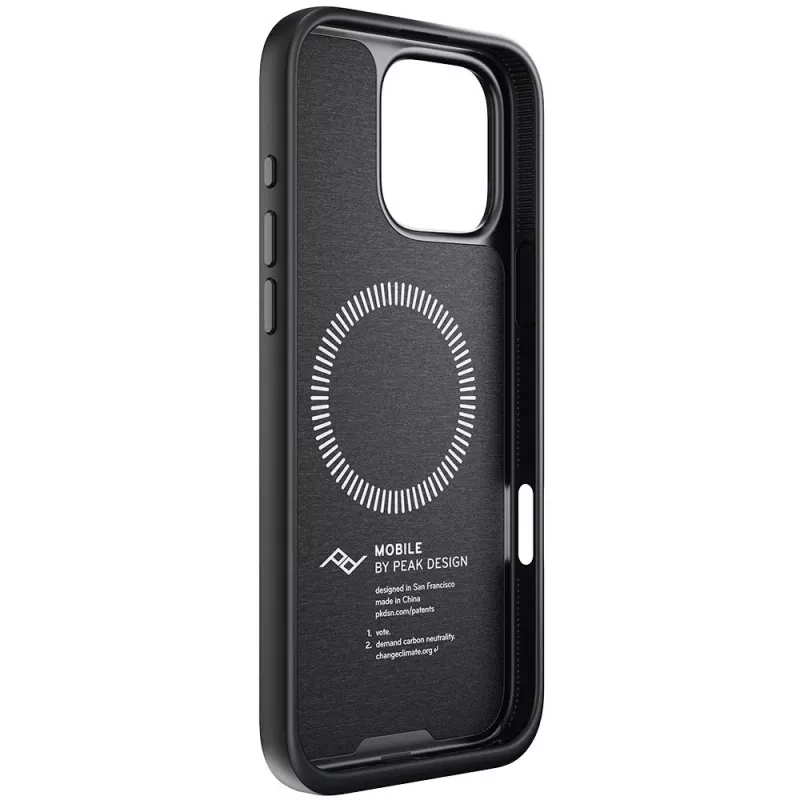 Hülle mit Schlaufe Peak Design Mobile Everyday für Apple iPhone 16 Pro Max, Anthrazit (M-LC-BV-CH-1)