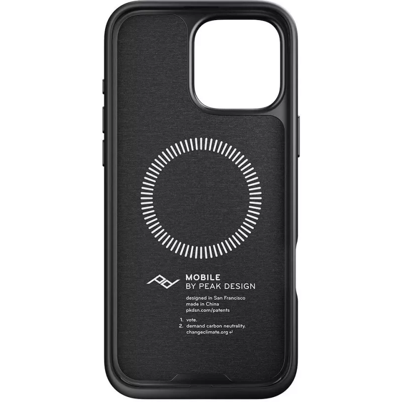 Hülle mit Schlaufe Peak Design Mobile Everyday für Apple iPhone 16 Pro Max, Anthrazit (M-LC-BV-CH-1)