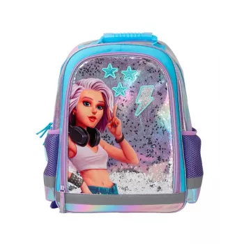 KIDS Wow Holo holografischer Schulrucksack 14L A4 Mädchen schillernd