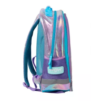 KIDS Wow Holo holografischer Schulrucksack 14L A4 Mädchen schillernd