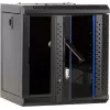 DSIT 6U 10 inch Wandmontage-Servergehäuse mit Glastür, 312x310x352 mm, Schwarz (DS10-3306)