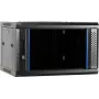 DSIT 6U Wandmontage-Servergehäuse mit Glastür, 600 x 450 x 367 mm, Schwarz, DS6406