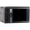 DSIT 6U Wandmontage-Servergehäuse mit Glastür, 600 x 450 x 367 mm, Schwarz, DS6406