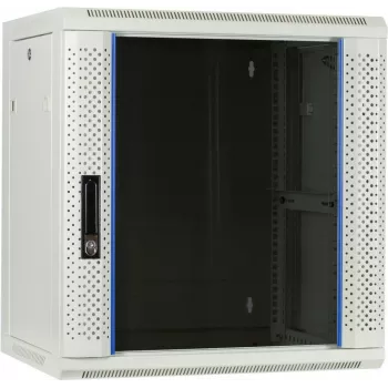 DSIT DS6412W 12U Wandmontage-Servergehäuse mit Glastür, 600x450x634 mm, Weiß