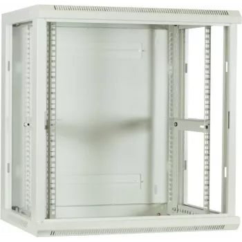 DSIT DS6412W 12U Wandmontage-Servergehäuse mit Glastür, 600x450x634 mm, Weiß