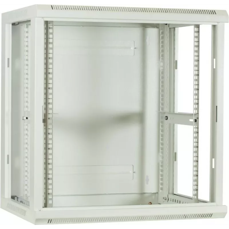 DSIT DS6412W 12U Wandmontage-Servergehäuse mit Glastür, 600x450x634 mm, Weiß